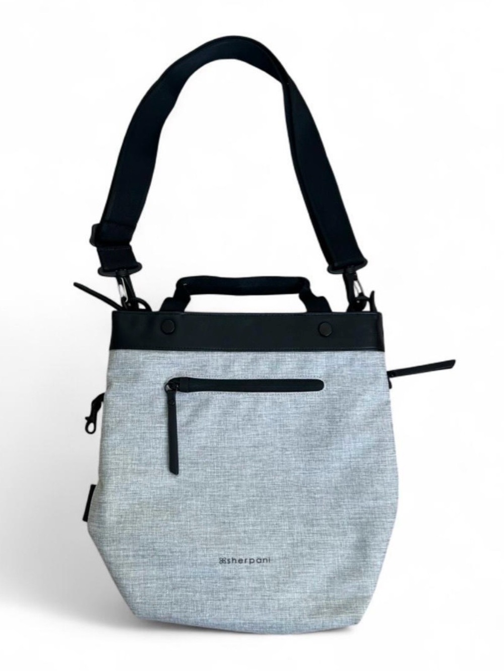 Sherpani Women’s Anti-Theft Grey & Black Canvas Crossbody Daily/Travel Bag